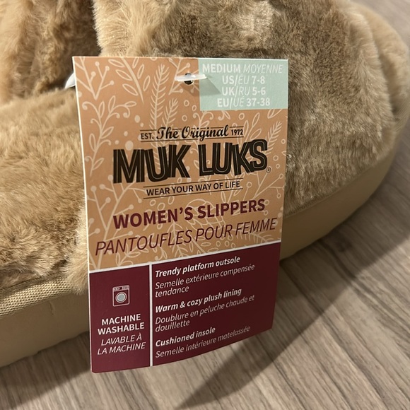 NEW MUK LUKS Kirstey Slide In Irish Cream - US 7-8 - Picture 6 of 10
